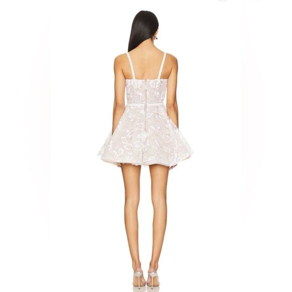 NWOT Bronx and Banco Midnight Bridal Sequin Mini Dress in White - Picture 3 of 15